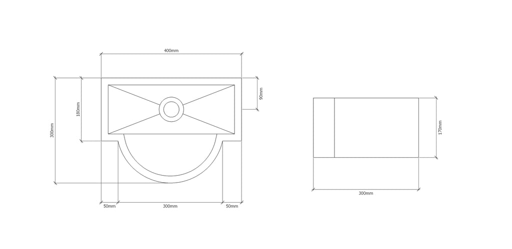 ALLA Concrete Basin - Atelier Collection (40x30cm)