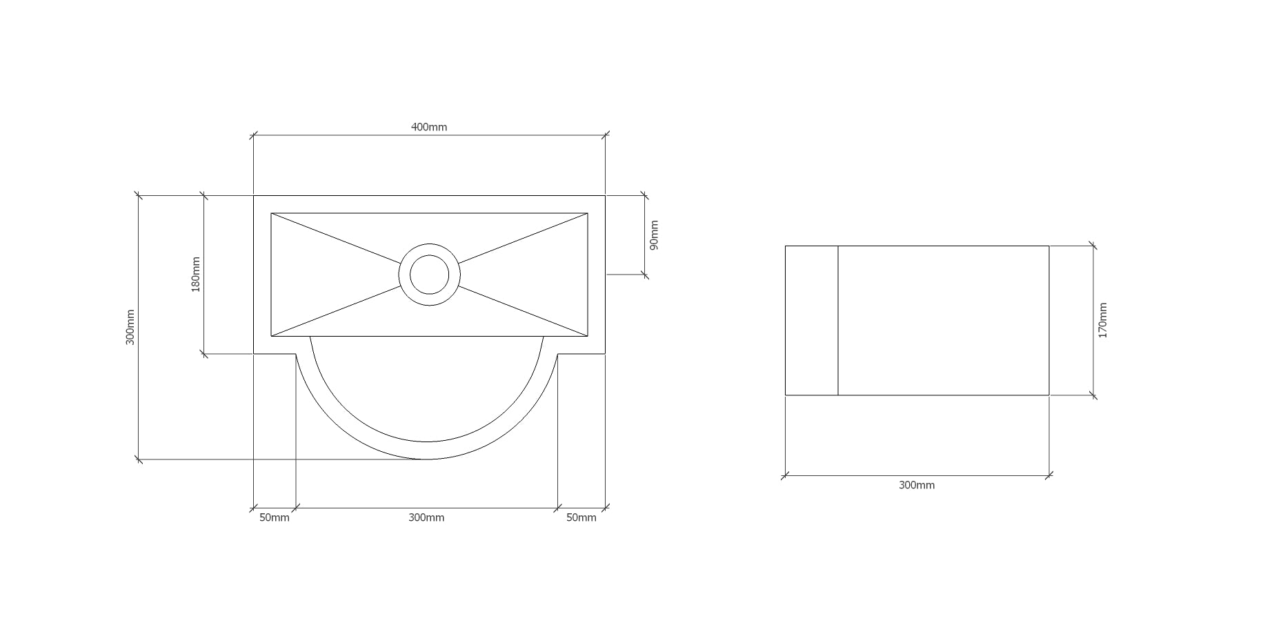 ALLA Concrete Basin - Atelier Collection (40x30cm)