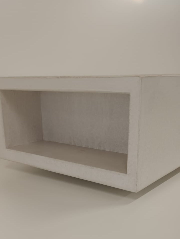 ELIZA Concrete Basin with Open Storage - Alcove Collection (50x35cm)
