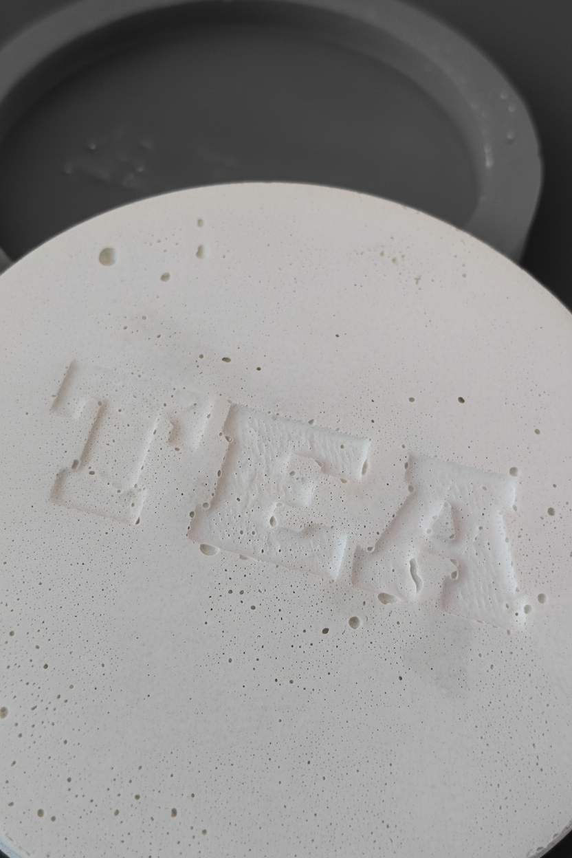 TEA Round Concrete Coaster Silicone Mould