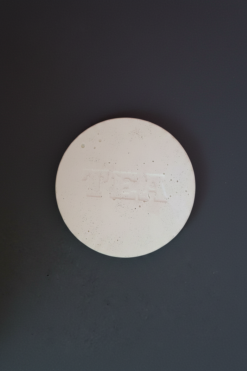 TEA Round Concrete Coaster Silicone Mould