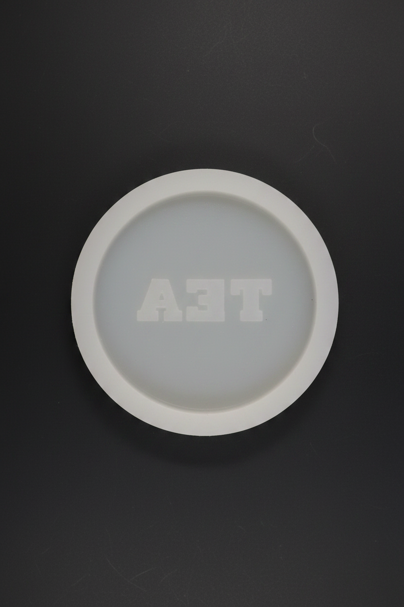 TEA Round Concrete Coaster Silicone Mould