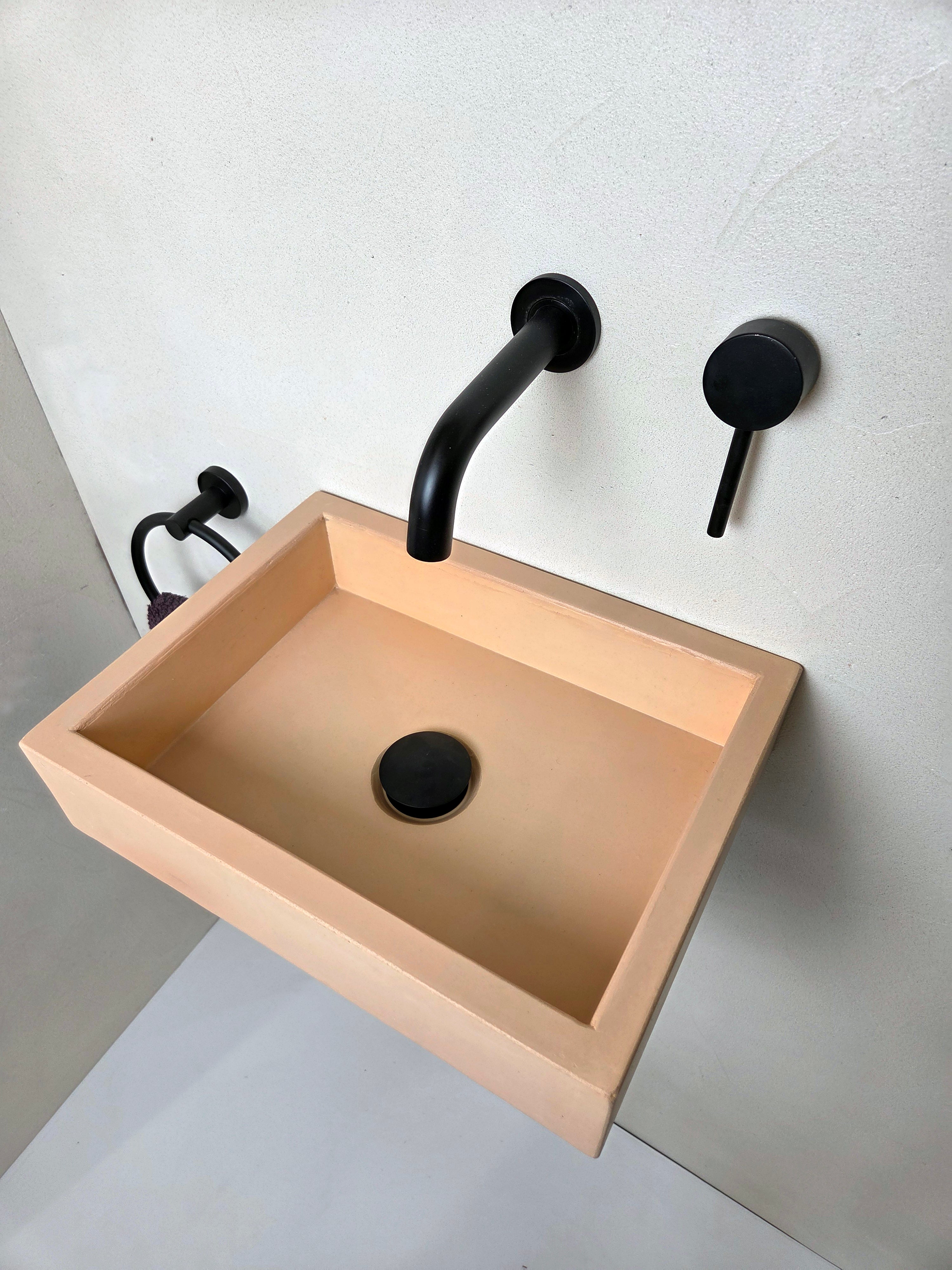 ISLA Rectangular Concrete Basin - Essential Collection (40x30cm)