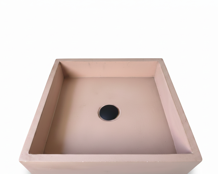 MAXI Rectangular Concrete Basin - Essential Collection (41cm) | In Stock - Flamingo