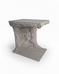 Thea Parallel Side Table - Handcrafted Concrete Sculptural Table