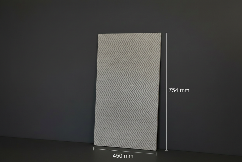 Chevron Concrete Wall Panel - Textured Architectural Cladding / Splashback