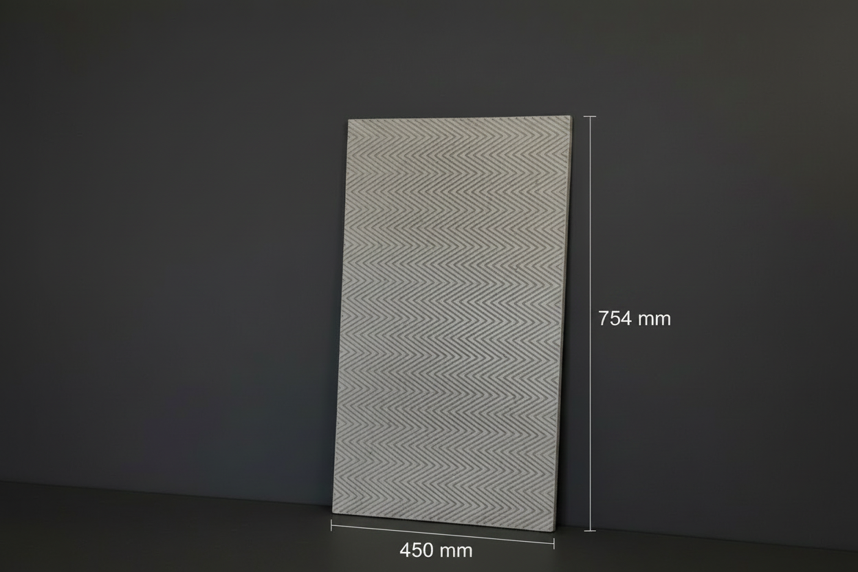 Chevron Concrete Wall Panel - Textured Architectural Cladding / Splashback