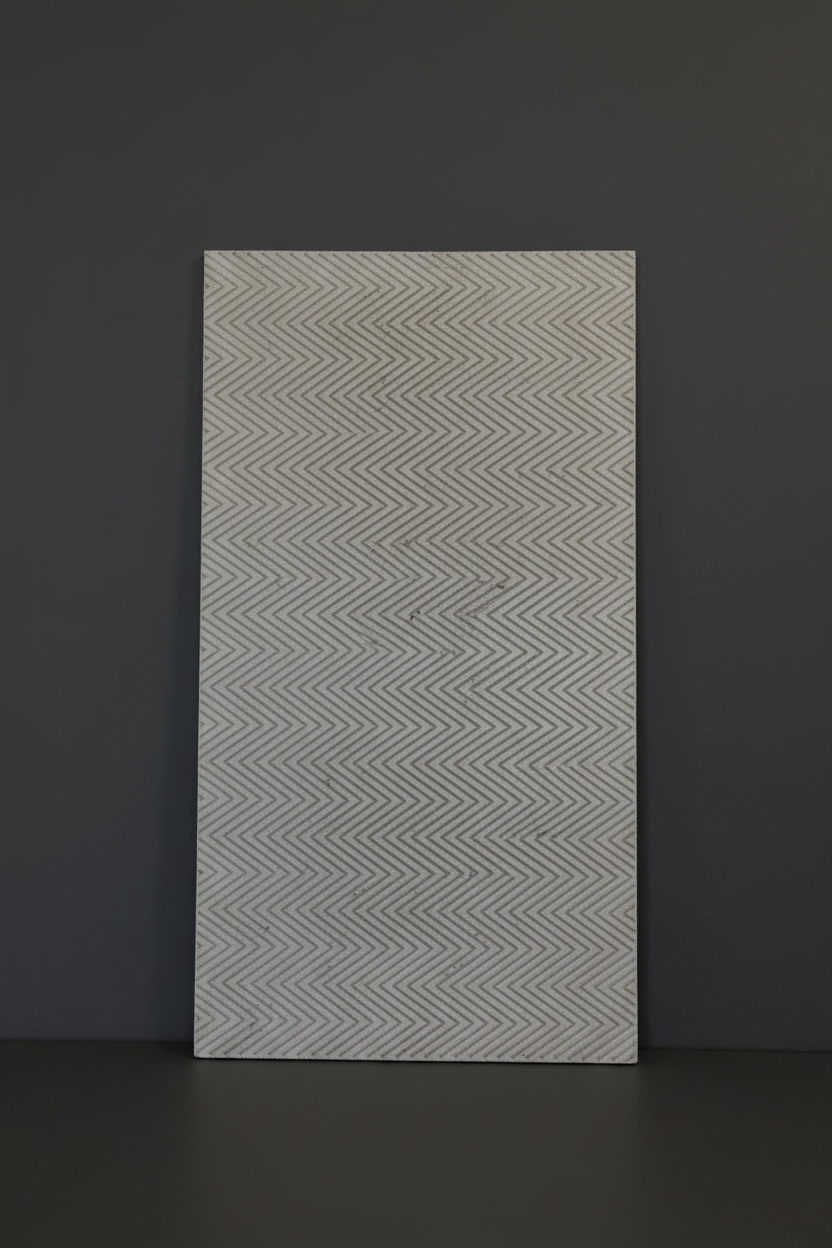 Chevron Concrete Wall Panel - Textured Architectural Cladding / Splashback
