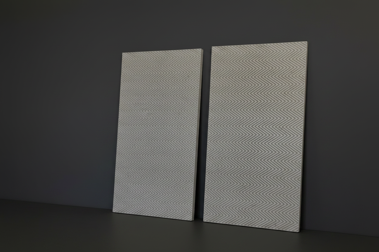 Chevron Concrete Wall Panel - Textured Architectural Cladding / Splashback