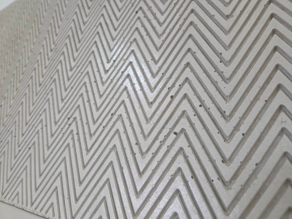 Chevron Concrete Wall Panel - Textured Architectural Cladding / Splashback