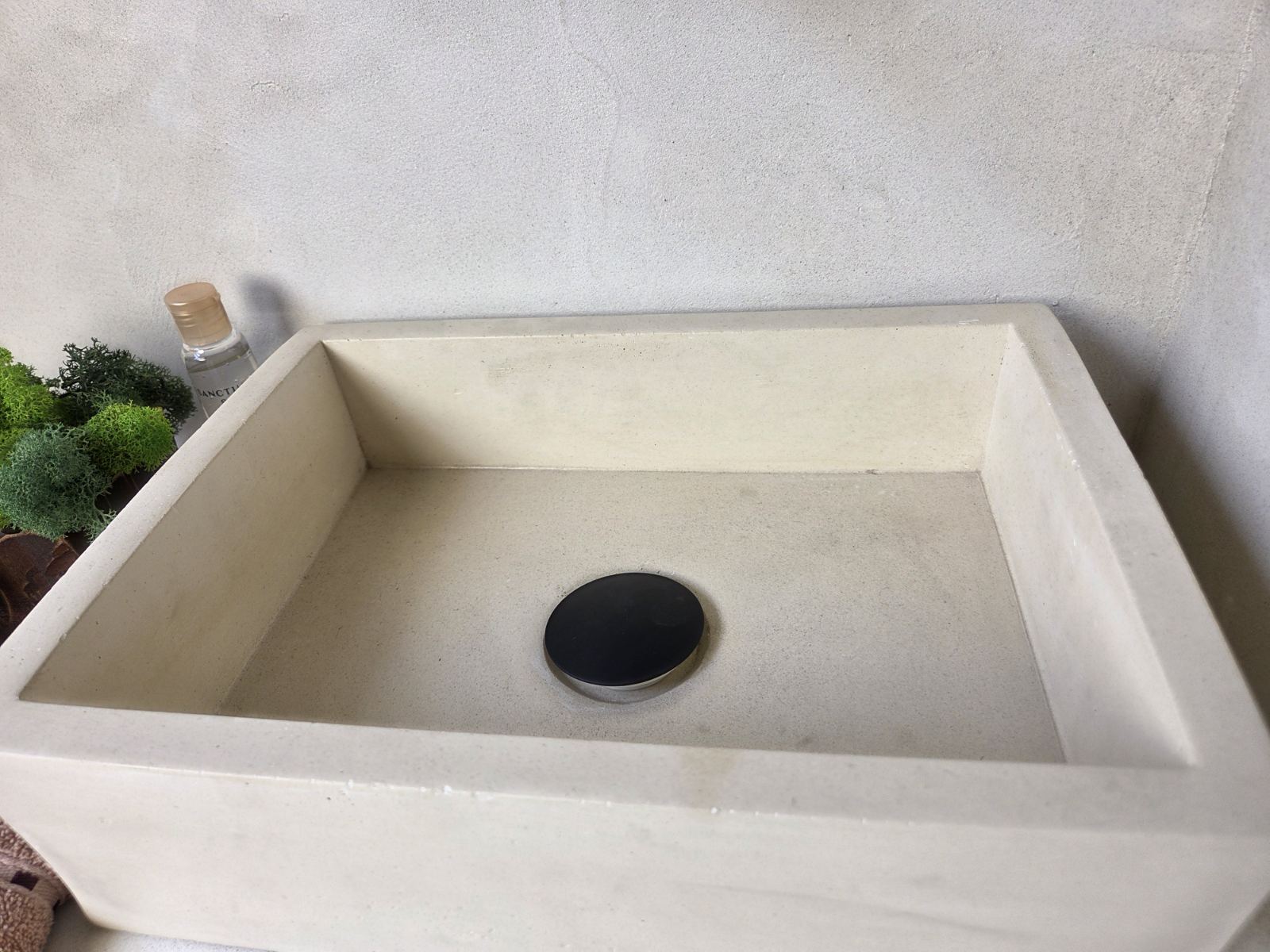 MINI Bathroom Concrete Basin - Essential Collection (35x25cm) | In Stock - Ivory
