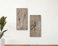 Strata Concrete & Resin Wall Art Set - Abstract Textured Panels (50 × 25 cm)