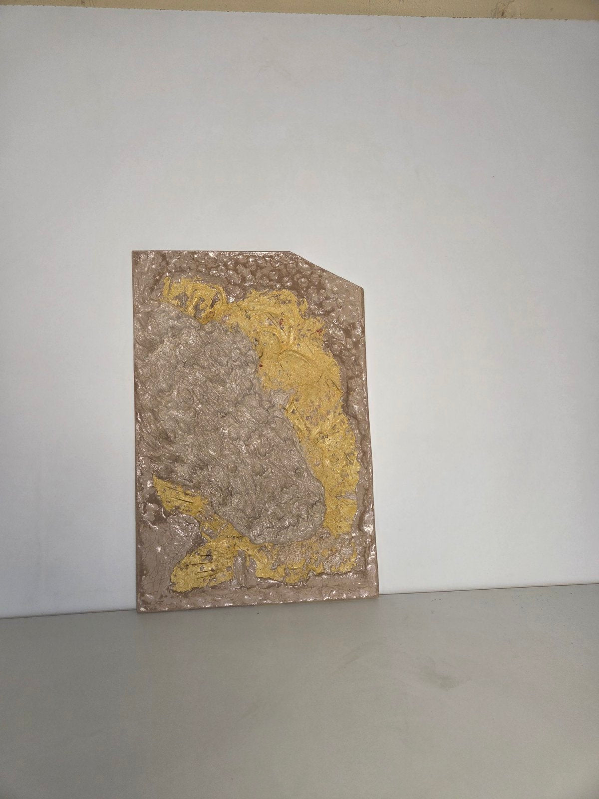 Strata Concrete & Resin Wall Art - Textured Sculptural Panel (60 × 40 cm)