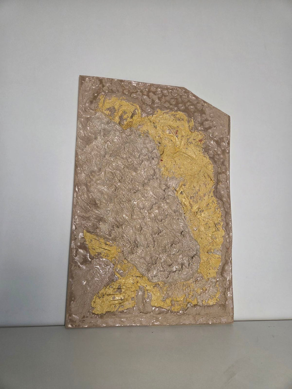 Strata Concrete & Resin Wall Art - Textured Sculptural Panel (60 × 40 cm)