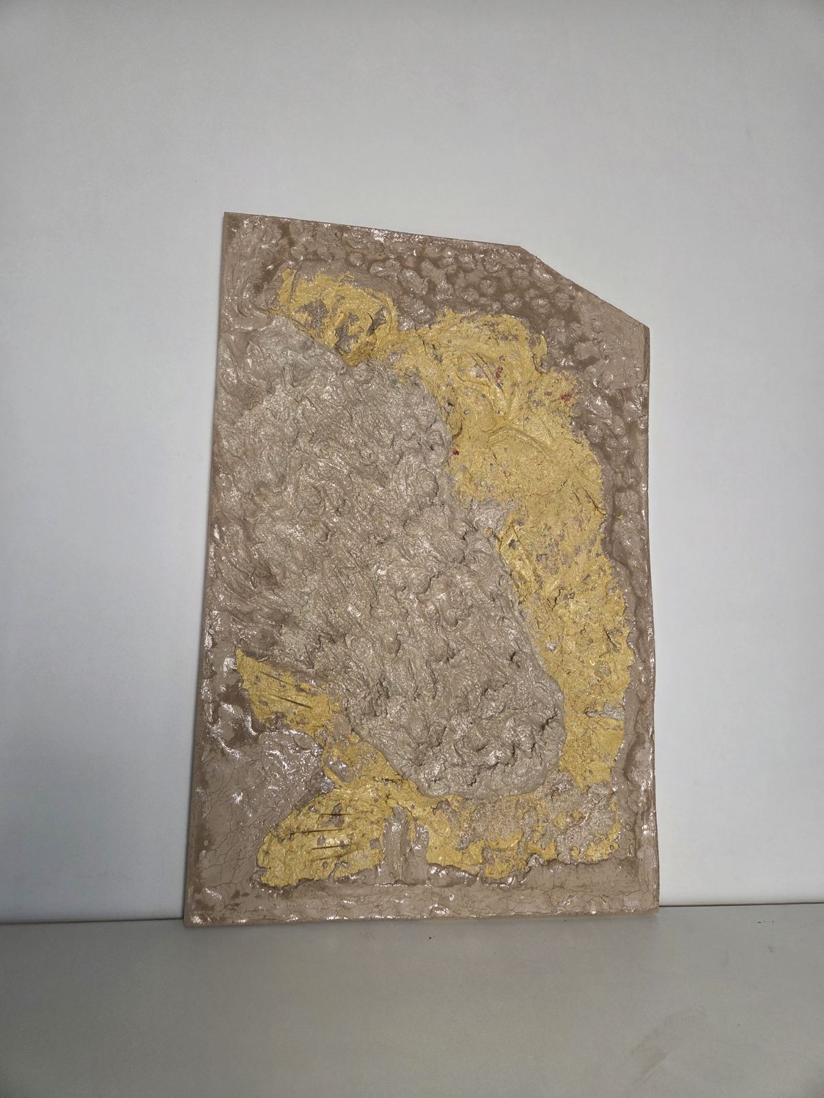 Strata Concrete & Resin Wall Art - Textured Sculptural Panel (60 × 40 cm)