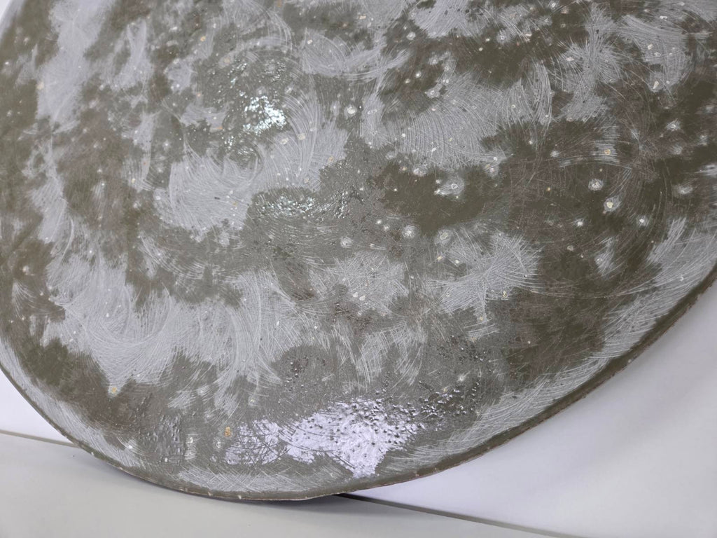 Strata Concrete & Resin Wall Art - Grey Textured Panel (60 cm)