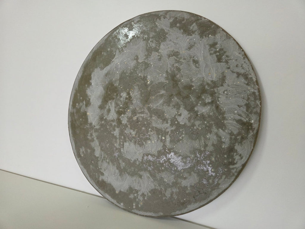 Strata Concrete & Resin Wall Art - Grey Textured Panel (60 cm)