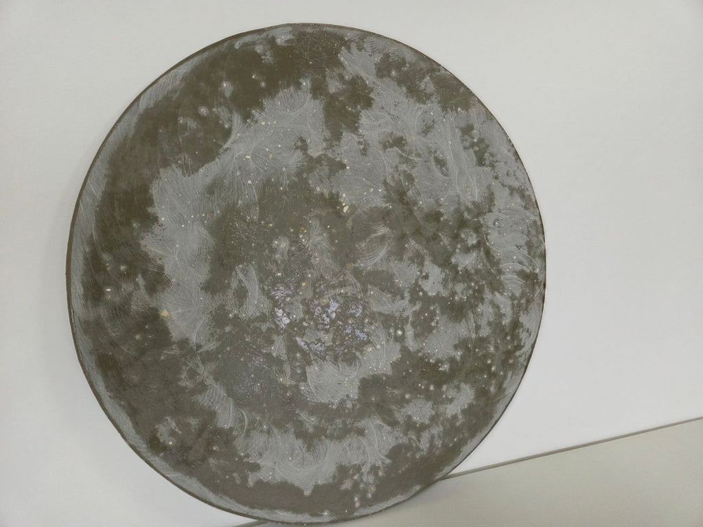 Strata Concrete & Resin Wall Art - Grey Textured Panel (60 cm)