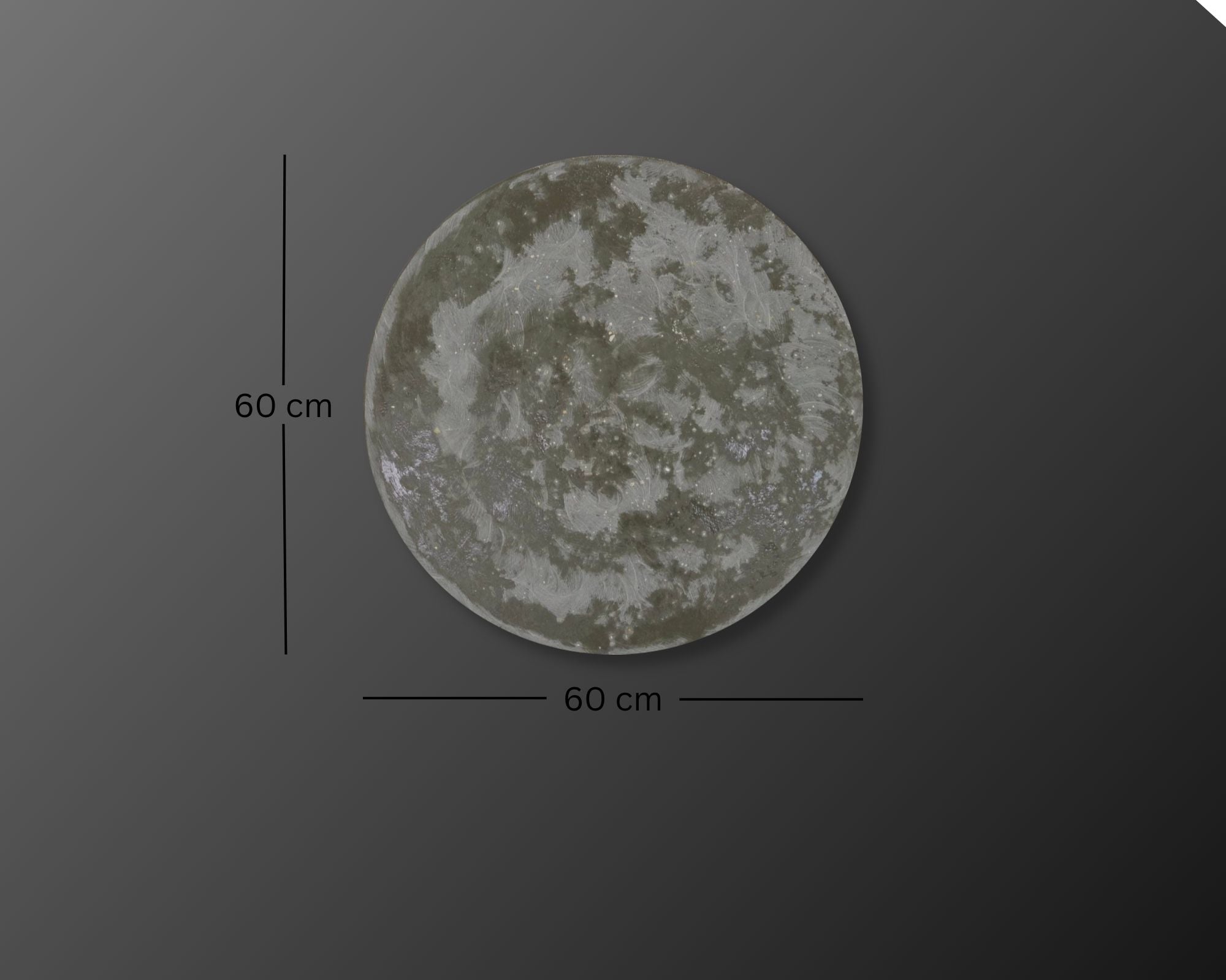 Strata Concrete & Resin Wall Art - Grey Textured Panel (60 cm)