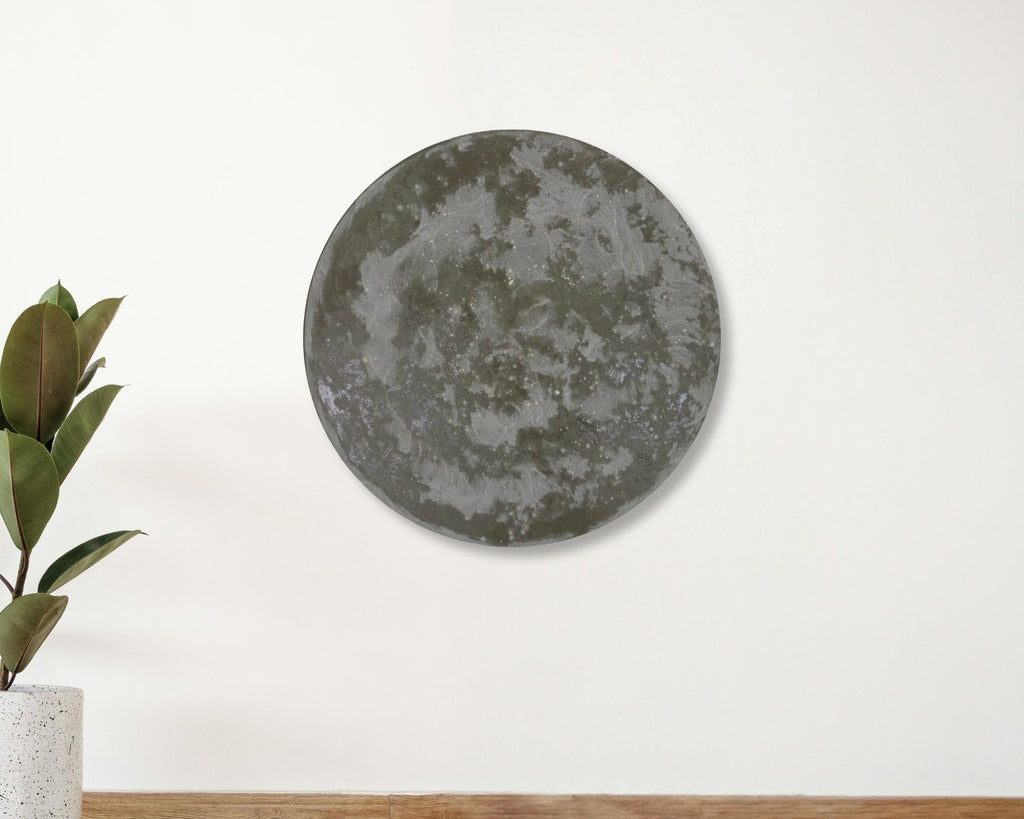 Strata Concrete & Resin Wall Art - Grey Textured Panel (60 cm)
