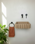 RIVA Concrete Basin with Scalloped Edge - Atelier Collection (39x27.5cm)