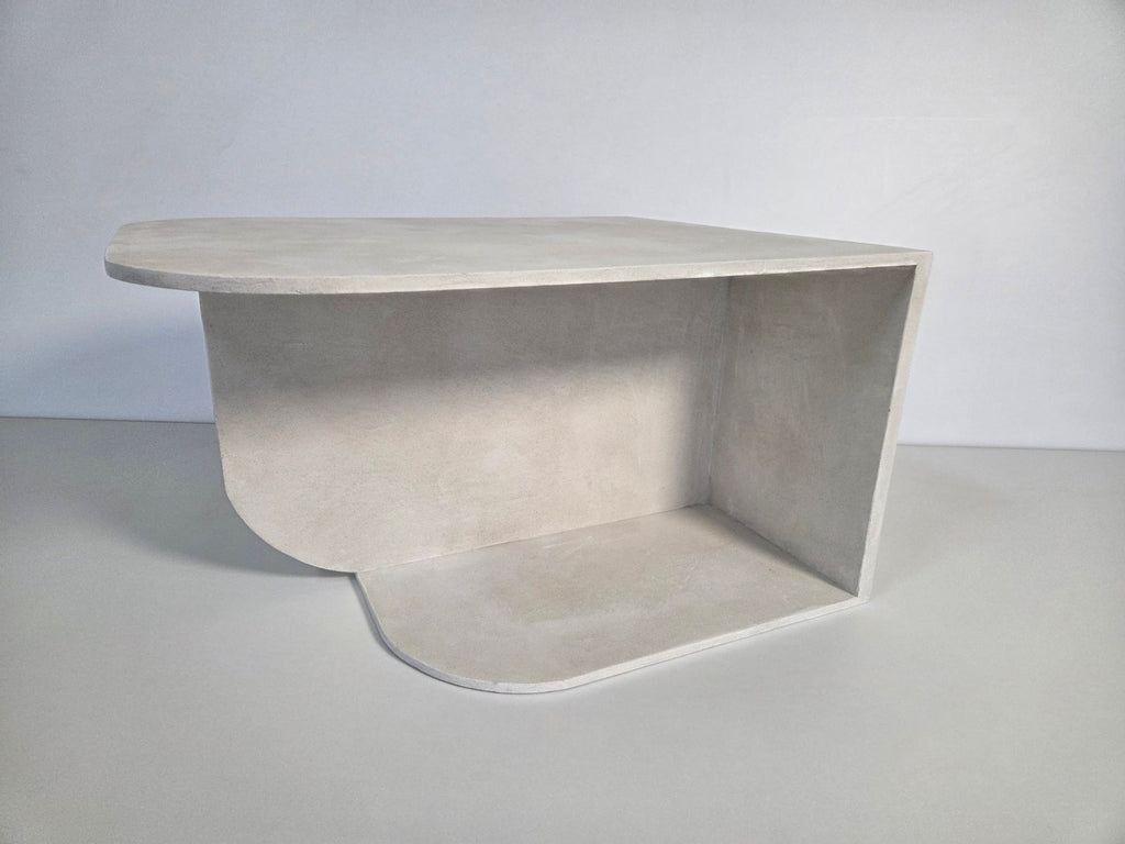 Sculptural Microcement Coffee Table - Modern Concrete Look - Studio Forma