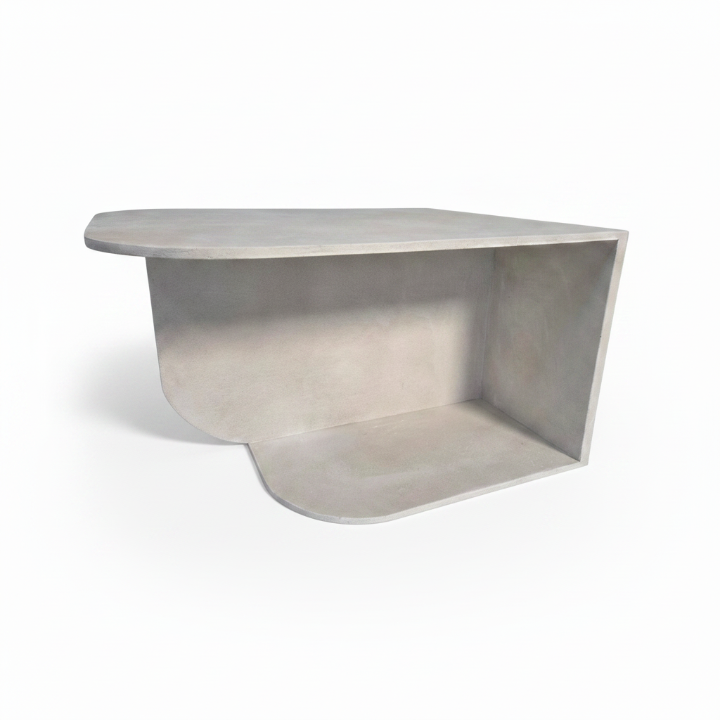 Sculptural Microcement Coffee Table - Modern Concrete Look - Studio Forma